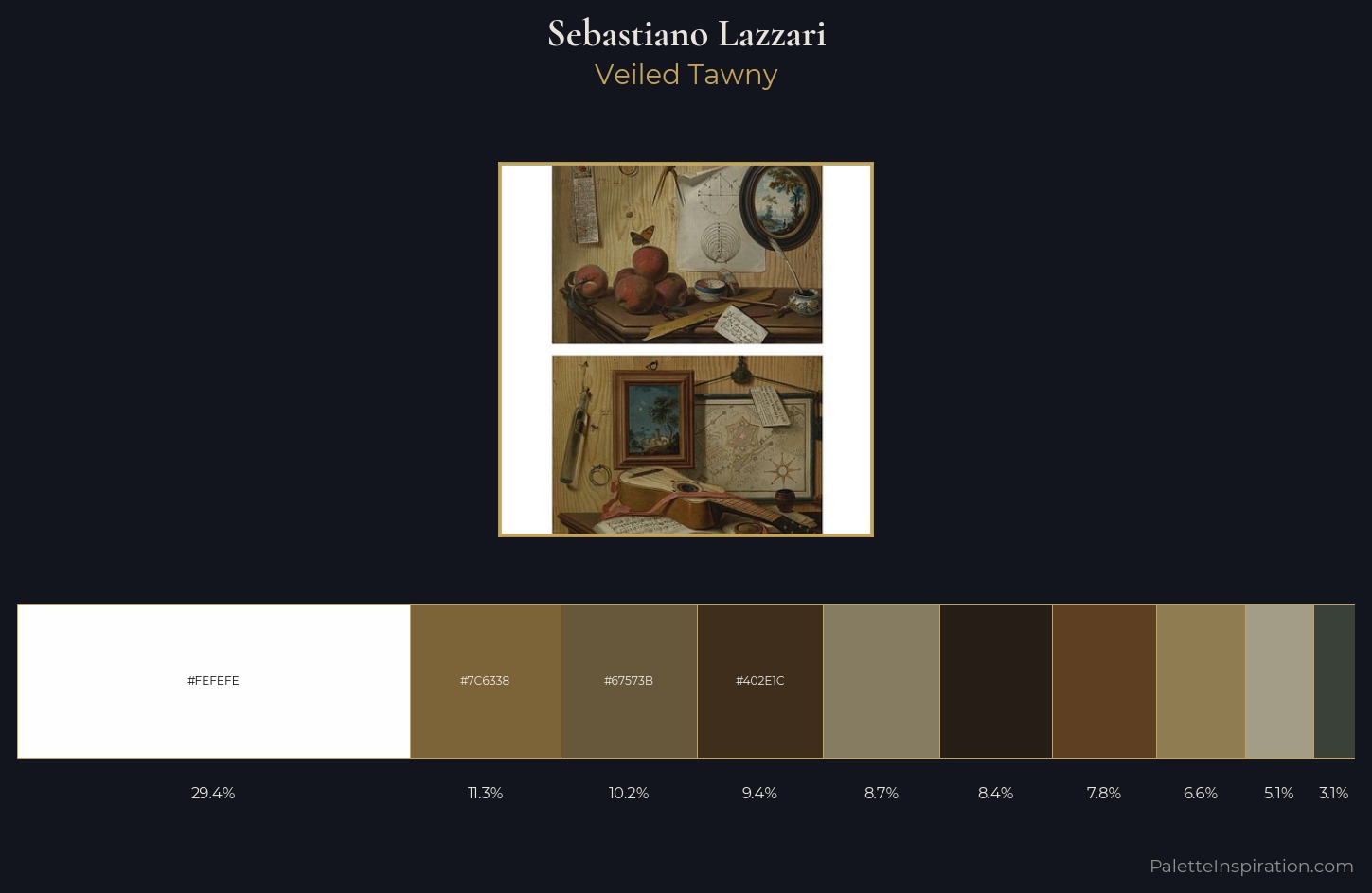 Sebastiano Lazzari Palette 1 — Veiled Tawny