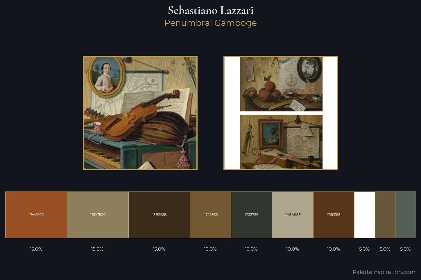 Sebastiano Lazzari Master Palette — Penumbral Gamboge
