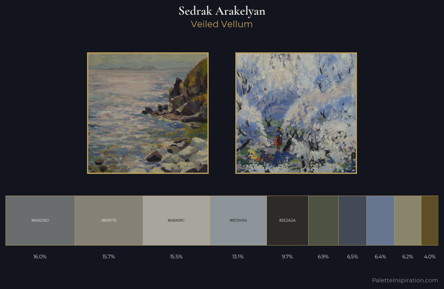 Sedrak Arakelyan Palette 1 — Veiled Vellum