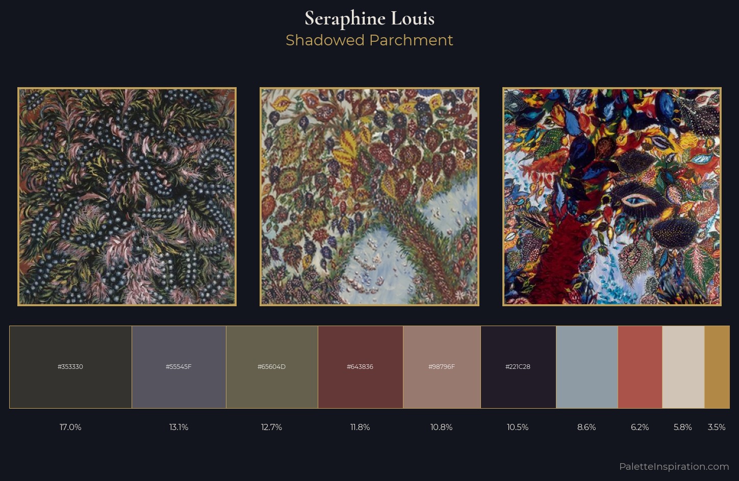 Seraphine Louis Palette 3 — Shadowed Parchment