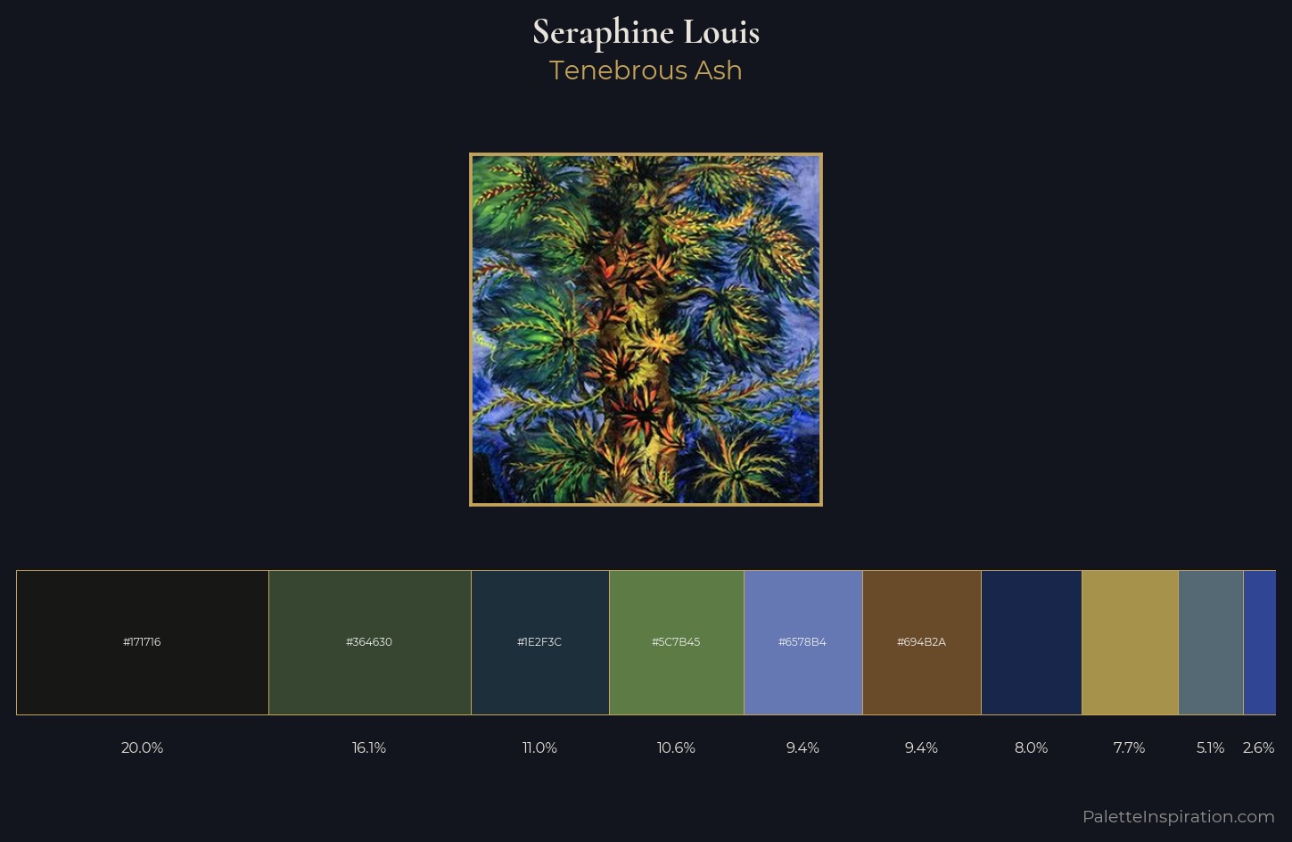 Seraphine Louis Palette 4 — Tenebrous Ash