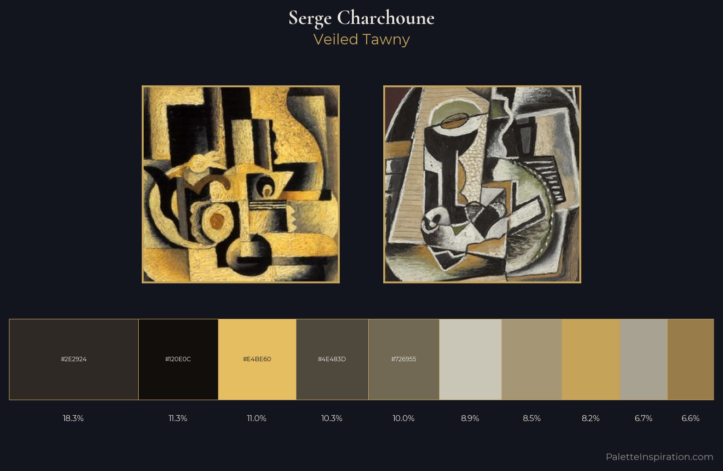 Serge Charchoune Palette 1 — Veiled Tawny