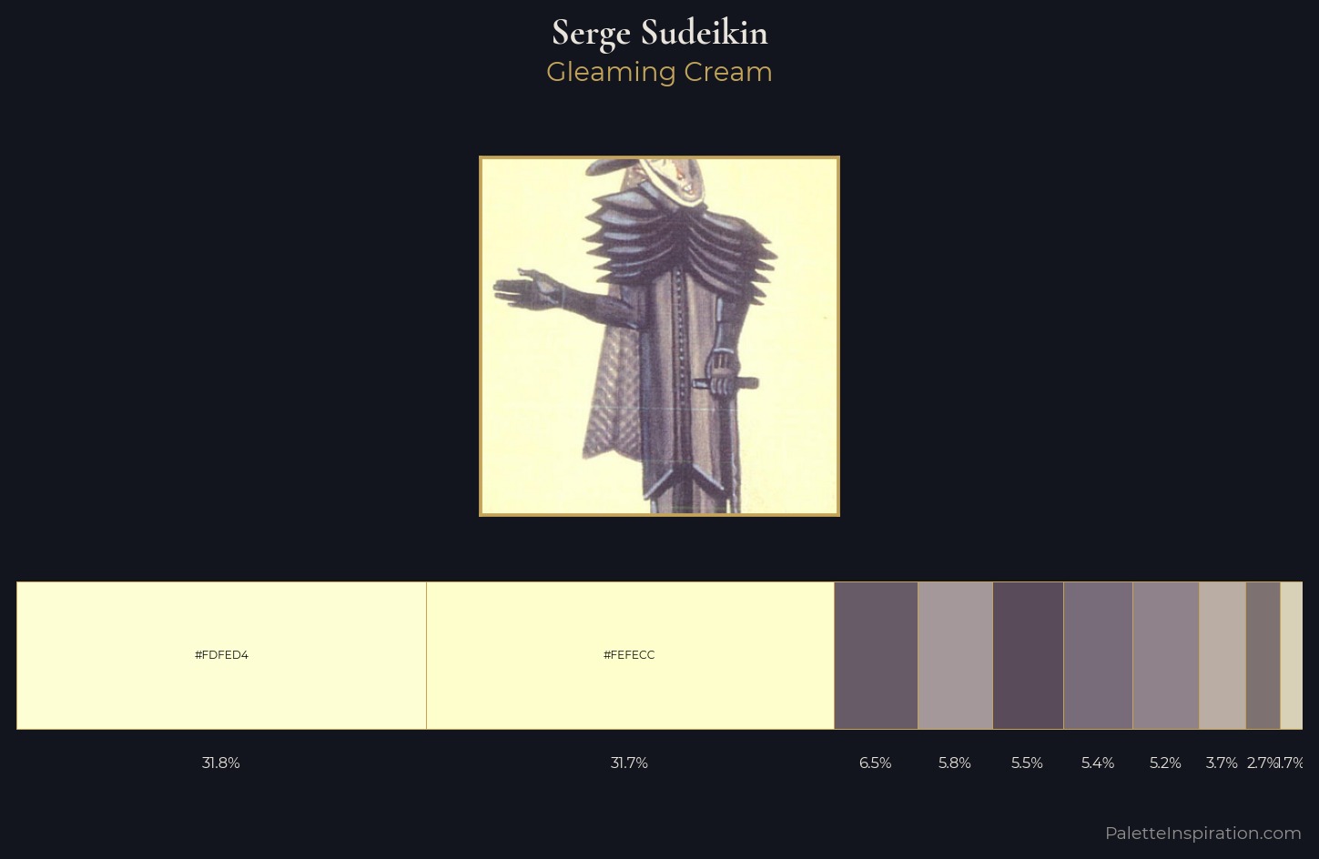 Serge Sudeikin Palette 1 — Gleaming Cream