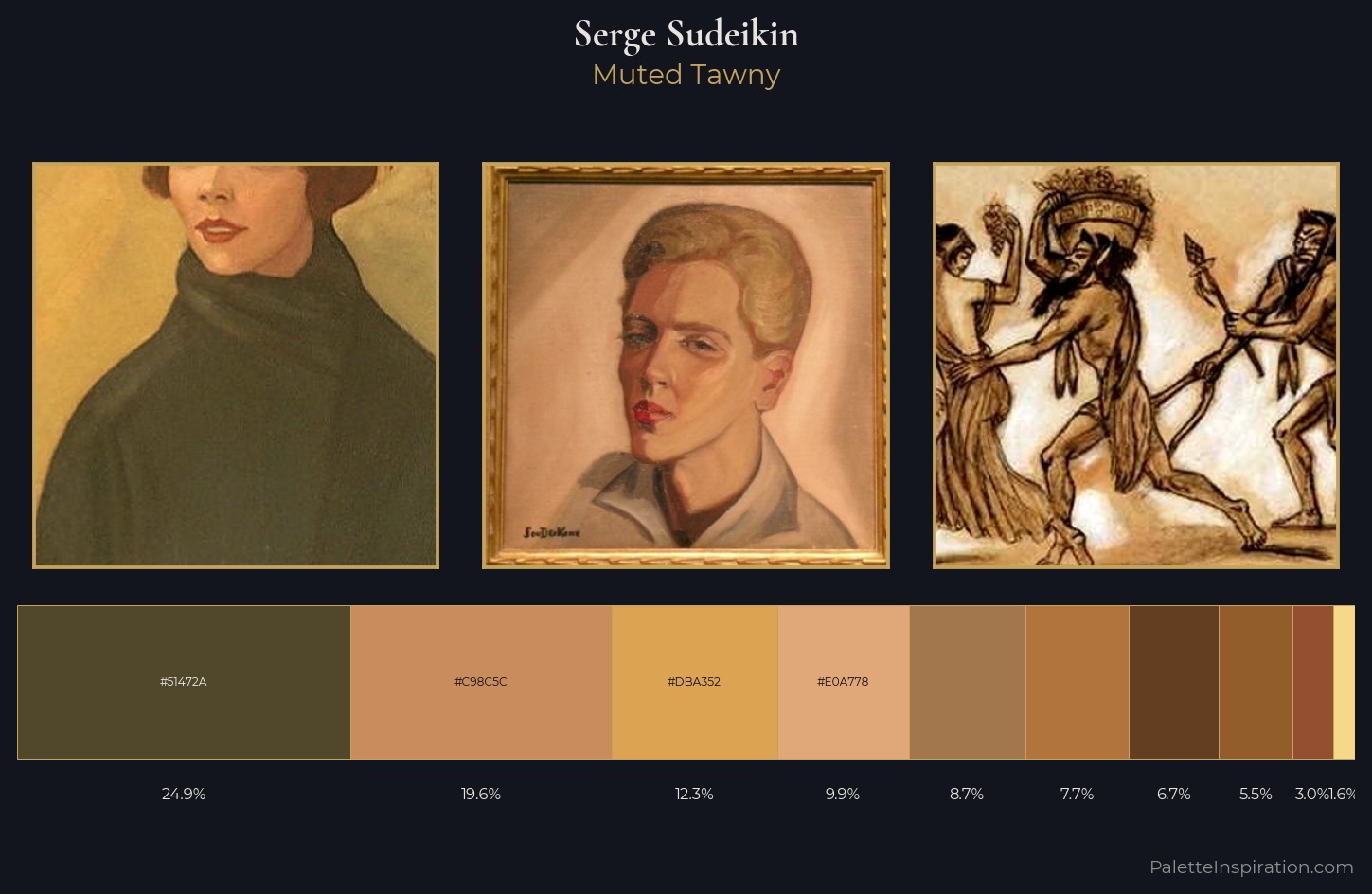 Serge Sudeikin Palette 3 — Muted Tawny