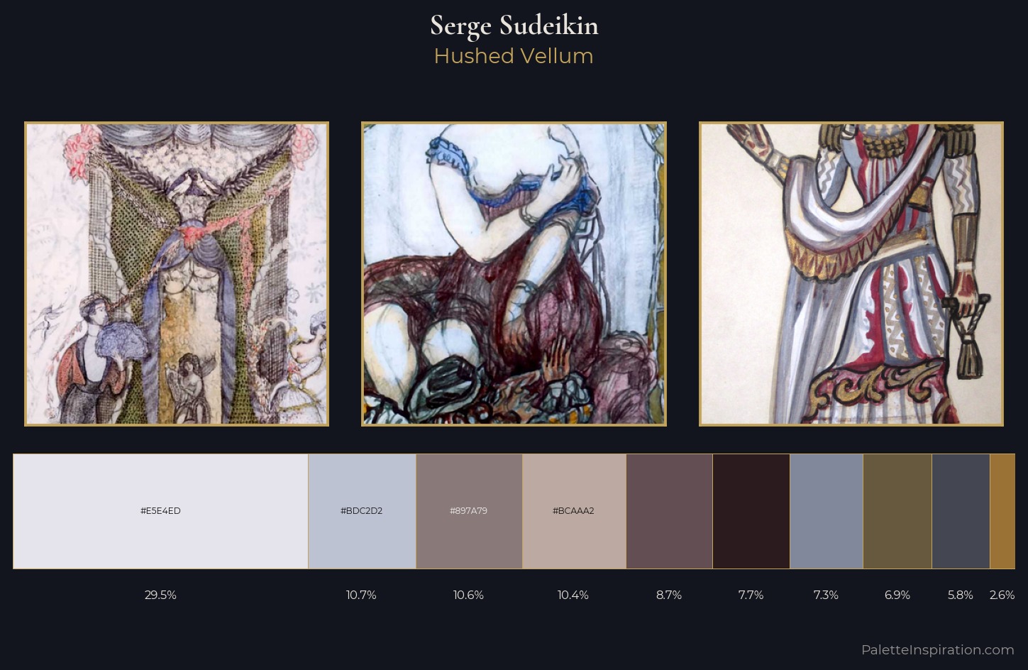 Serge Sudeikin Palette 5 — Hushed Vellum