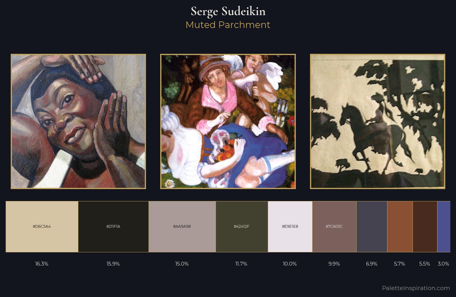 Serge Sudeikin Palette 8 — Muted Parchment