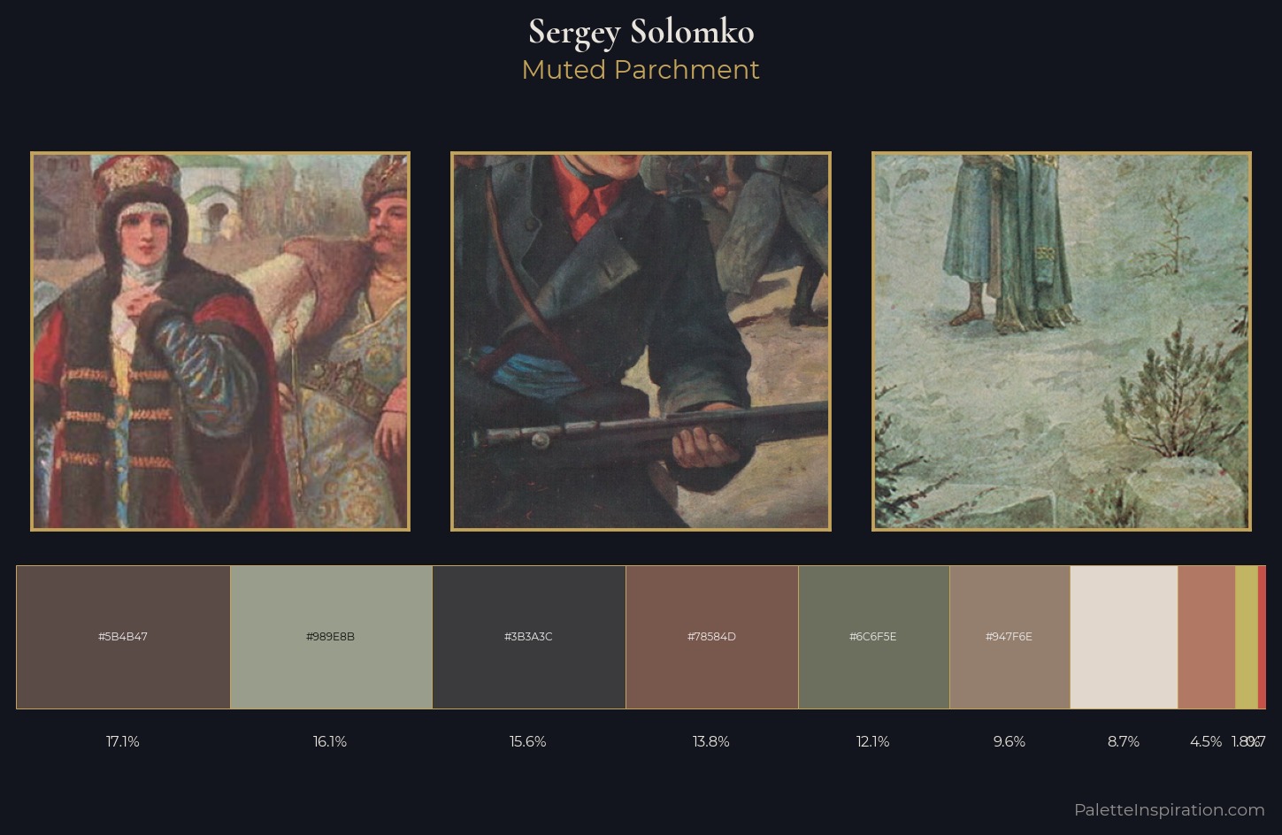 Sergey Solomko Palette 9 — Muted Parchment