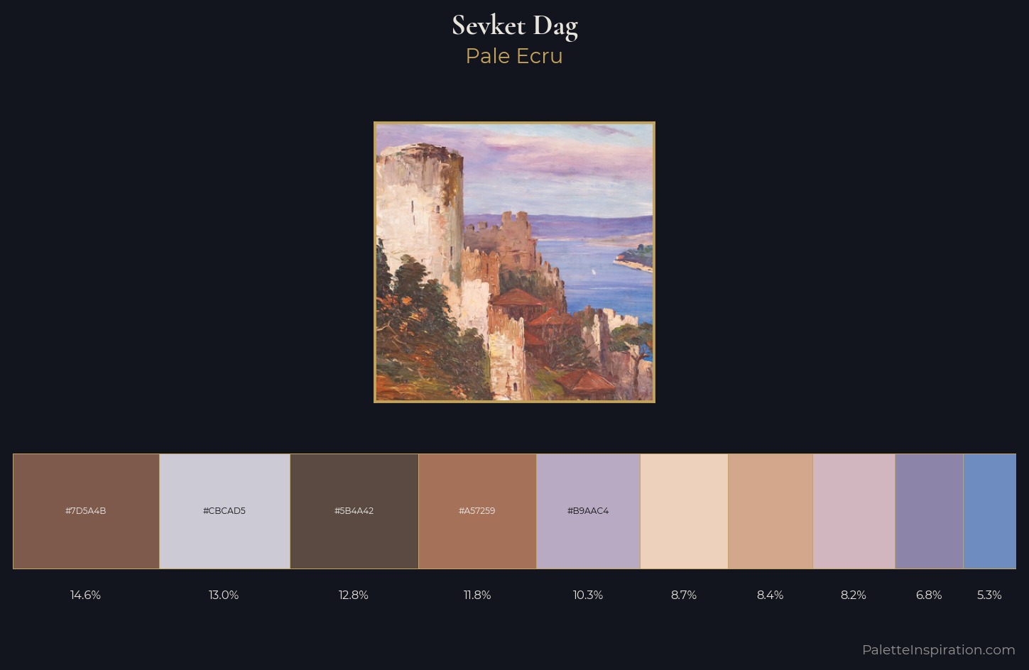 Sevket Dag Palette 1 — Pale Ecru