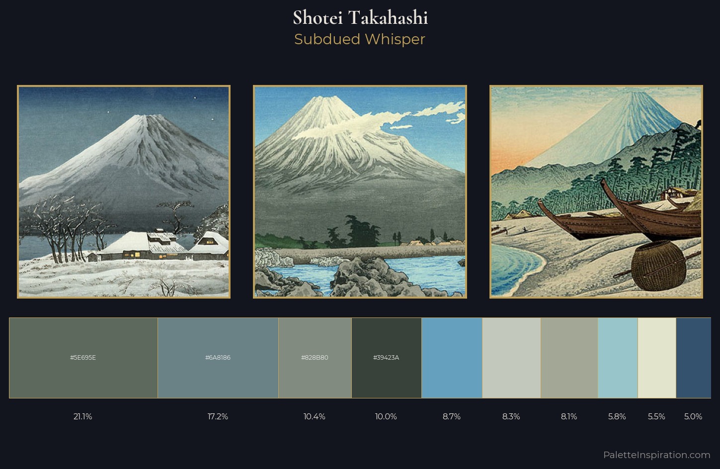 Shotei Takahashi Palette 1 — Subdued Whisper