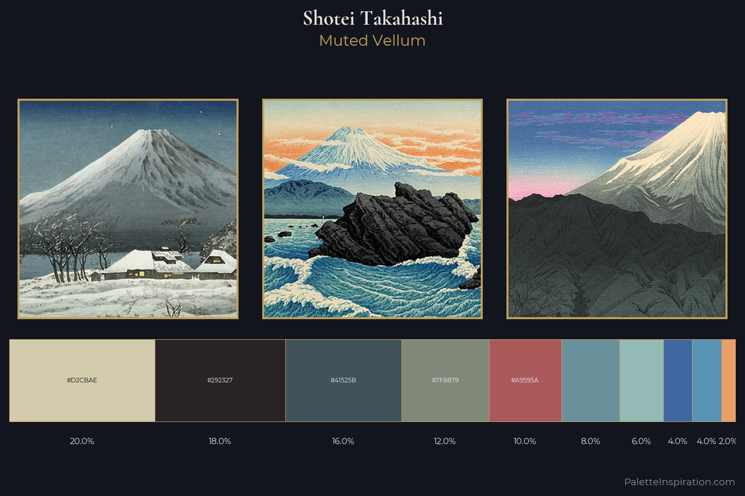 Shotei Takahashi Master Palette — Muted Vellum