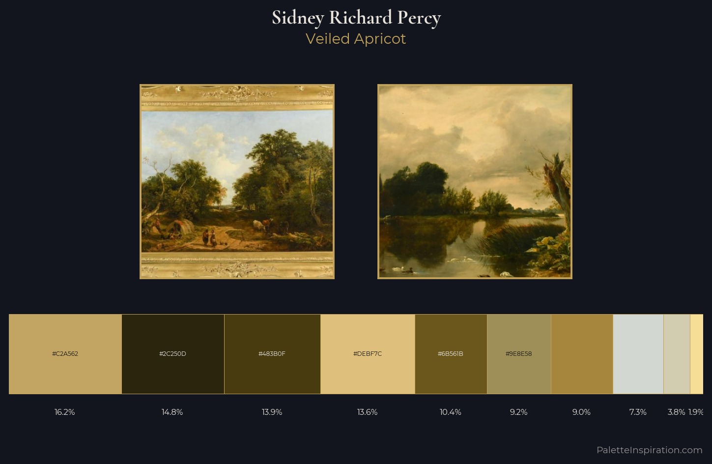 Sidney Richard Percy Palette 1 — Veiled Apricot