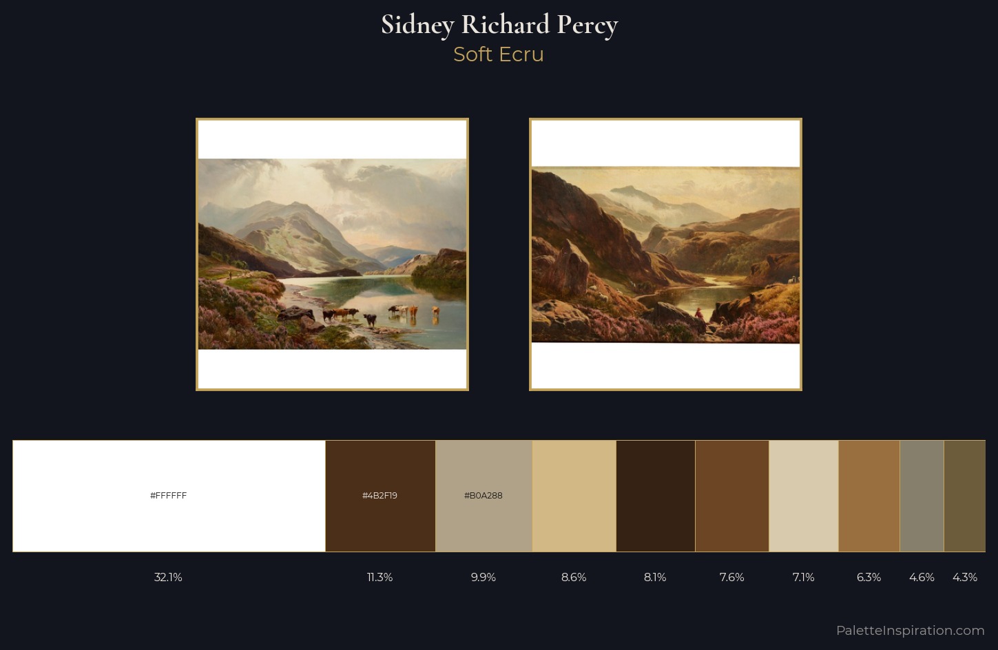 Sidney Richard Percy Palette 3 — Soft Ecru