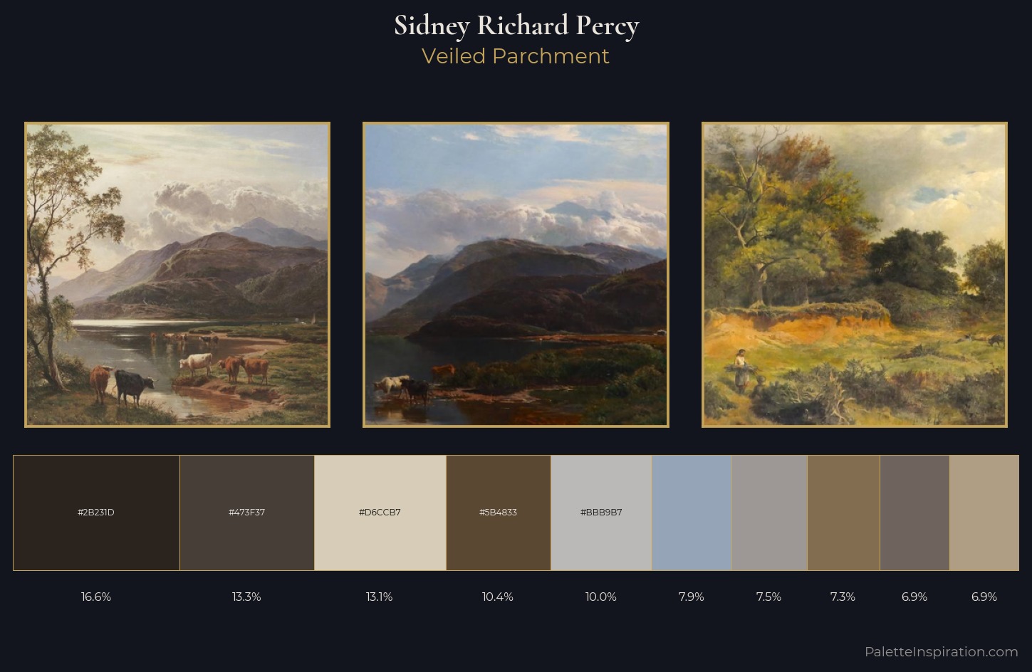 Sidney Richard Percy Palette 4 — Veiled Parchment