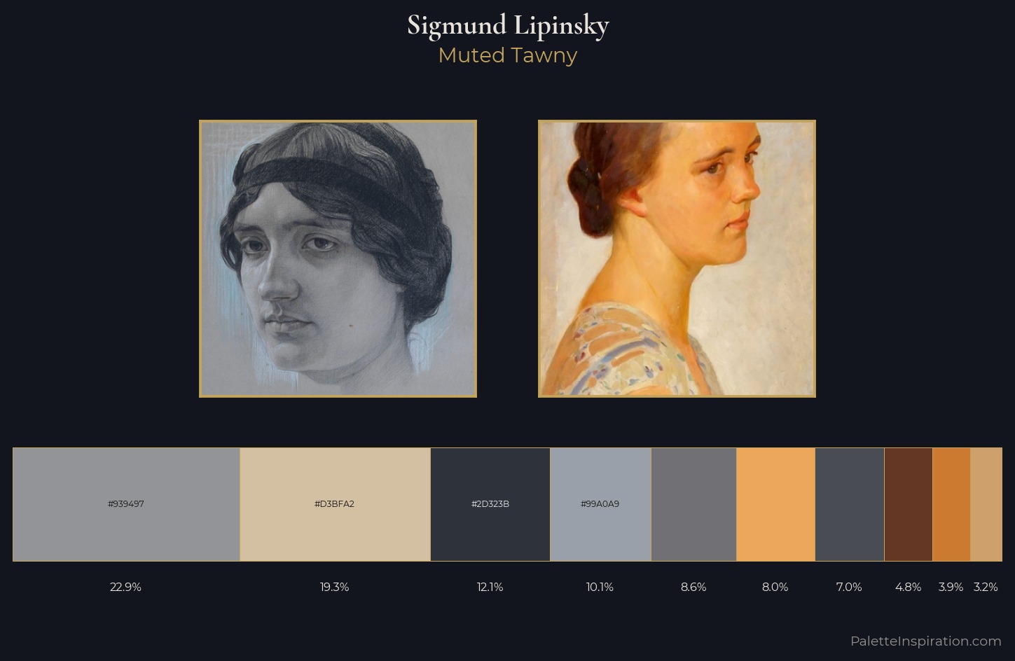 Sigmund Lipinsky Palette 1 — Muted Tawny