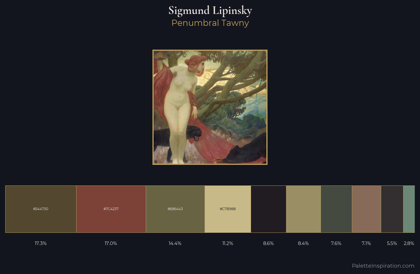 Sigmund Lipinsky Palette 2 — Penumbral Tawny