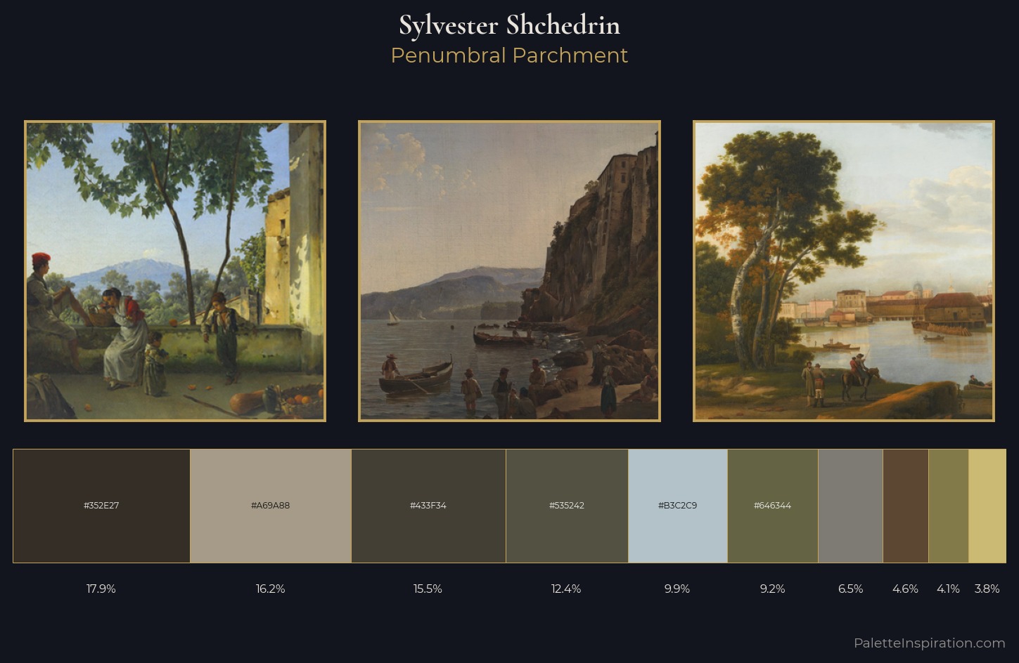 Sylvester Shchedrin Palette 5 — Penumbral Parchment