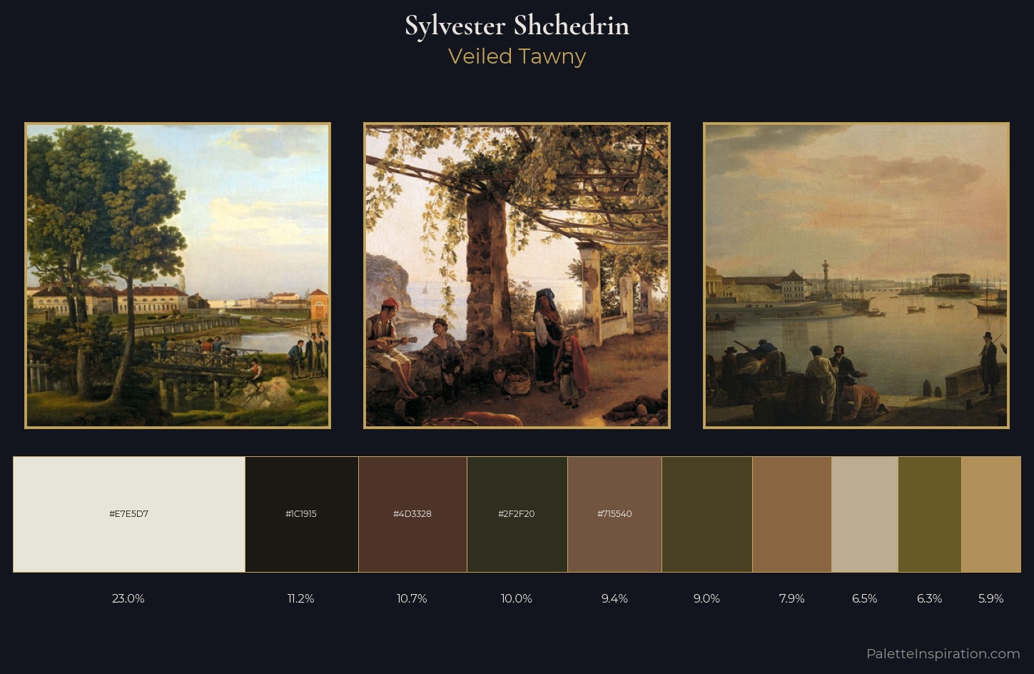Sylvester Shchedrin Palette 6 — Veiled Tawny