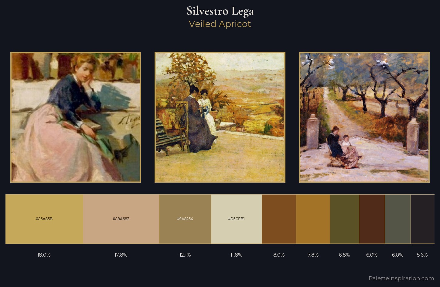 Silvestro Lega Palette 5 — Veiled Apricot