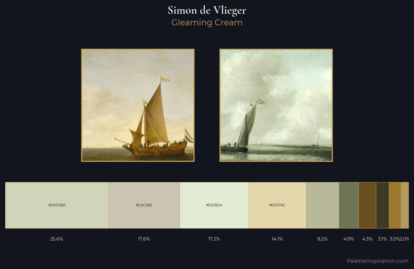 Simon de Vlieger Palette 2 — Gleaming Cream