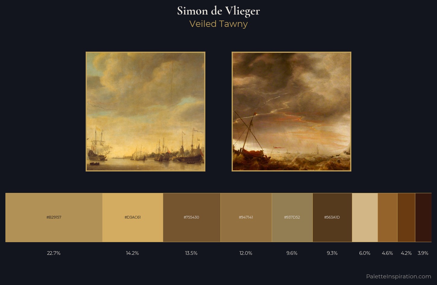 Simon de Vlieger Palette 7 — Veiled Tawny