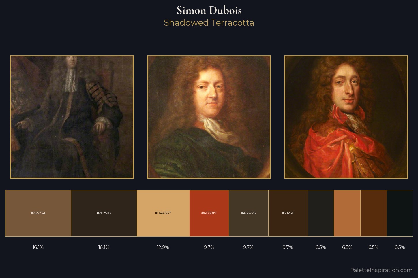 Simon Dubois Master Palette — Shadowed Terracotta