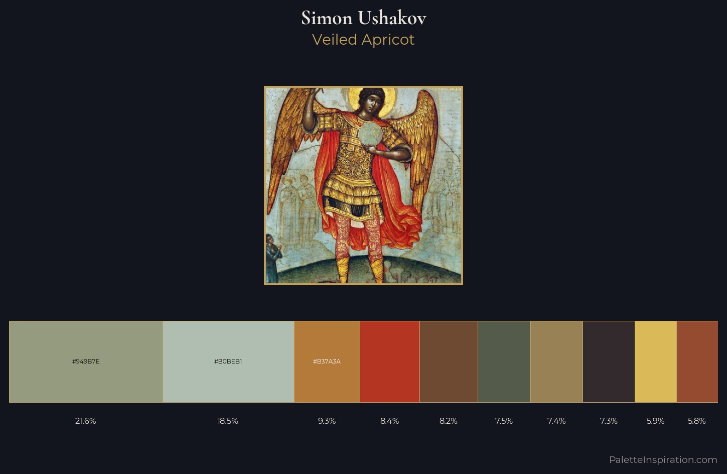 Simon Ushakov Palette 1 — Veiled Apricot