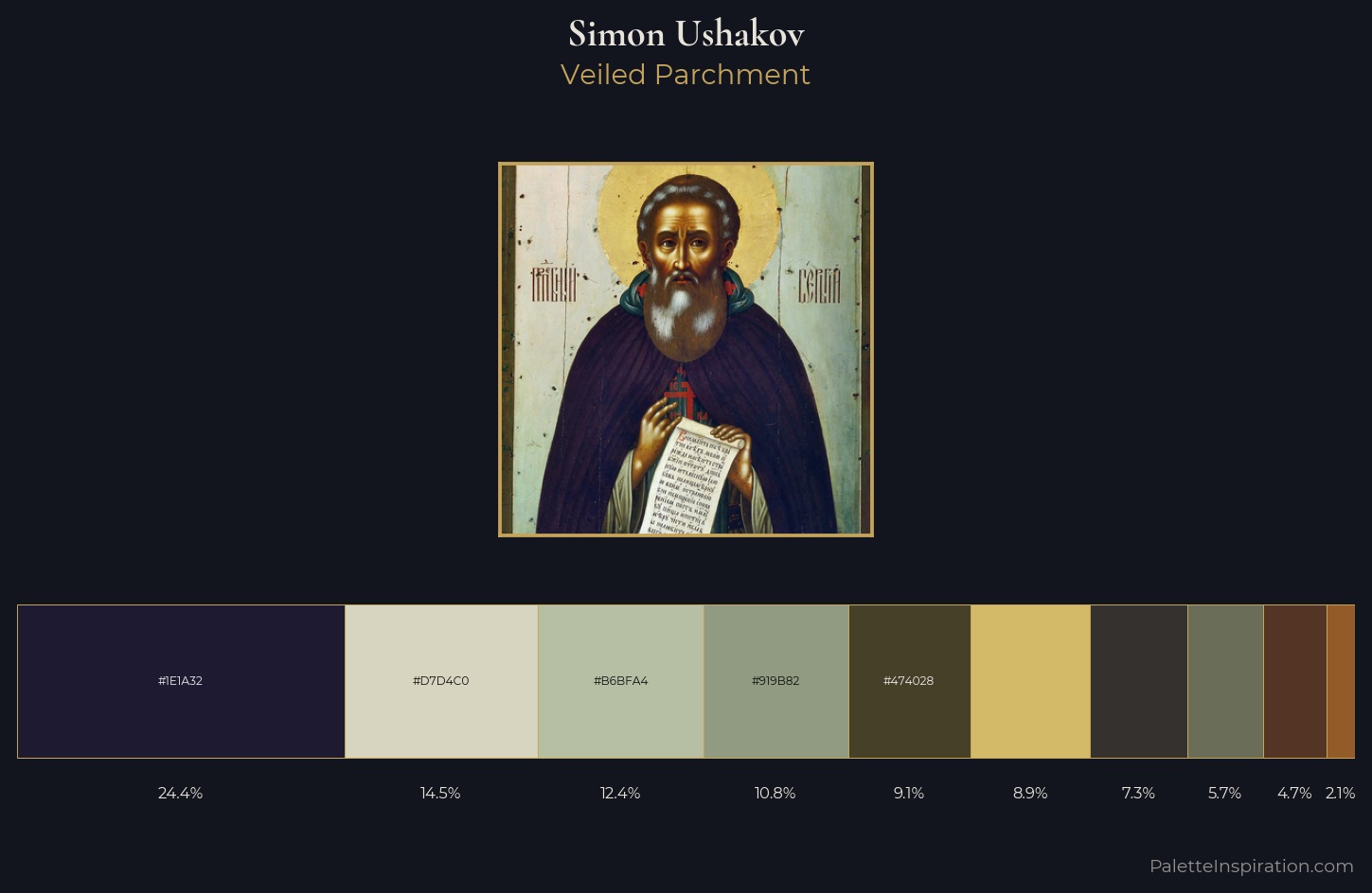 Simon Ushakov Palette 3 — Veiled Parchment