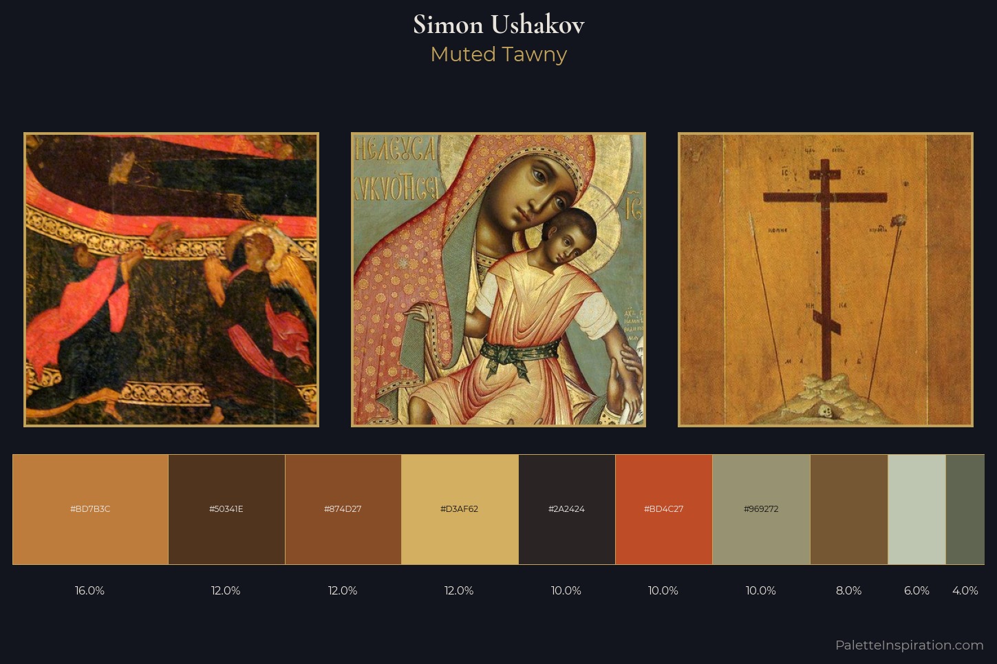 Simon Ushakov Master Palette — Muted Tawny