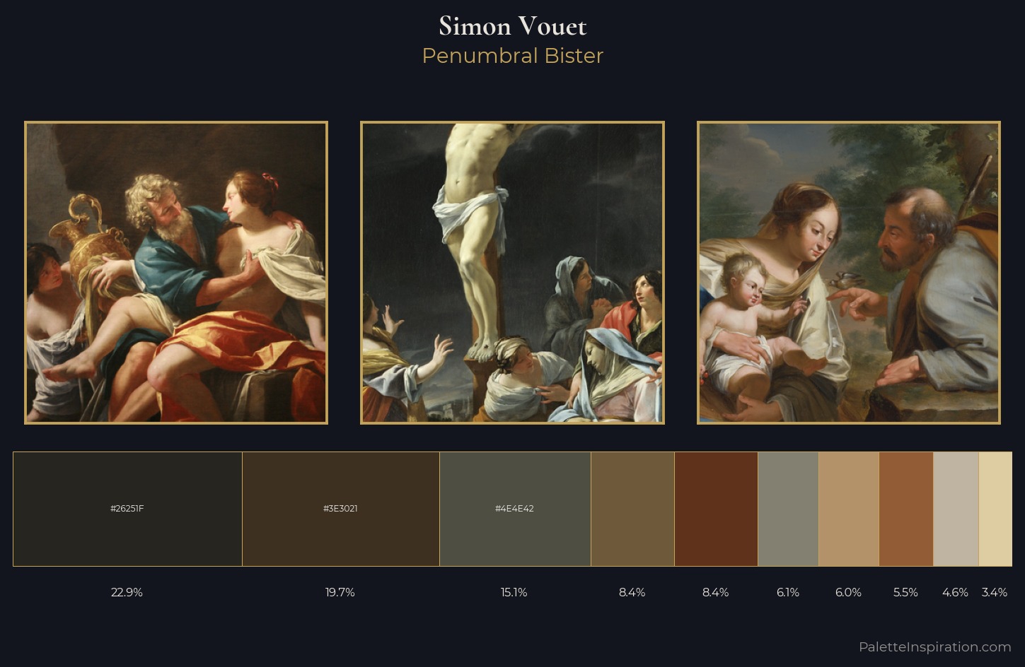 Simon Vouet Palette 3 — Penumbral Bister