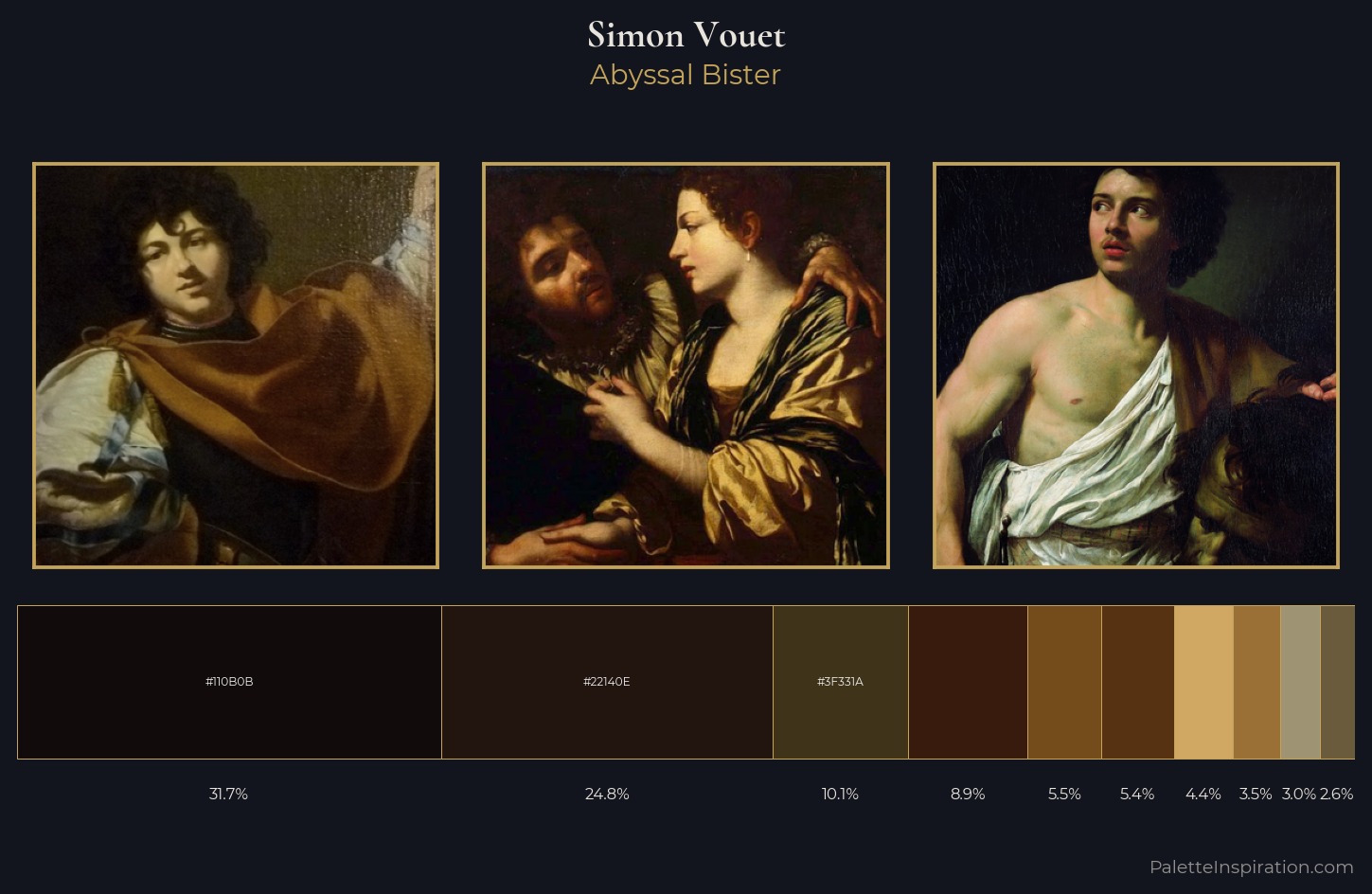 Simon Vouet Palette 8 — Abyssal Bister