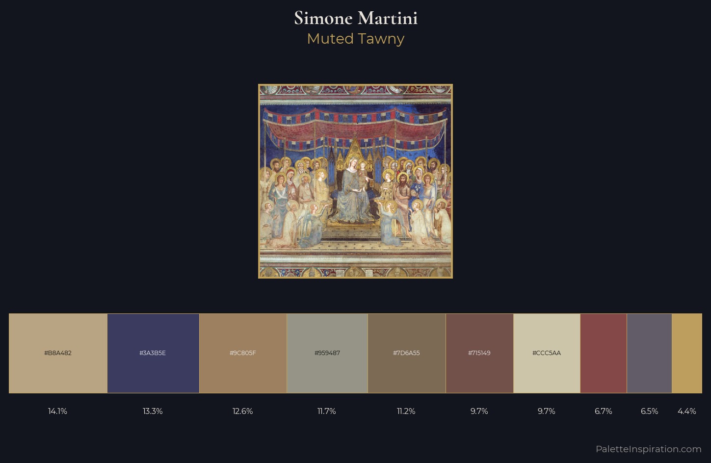 Simone Martini Palette 3 — Muted Tawny