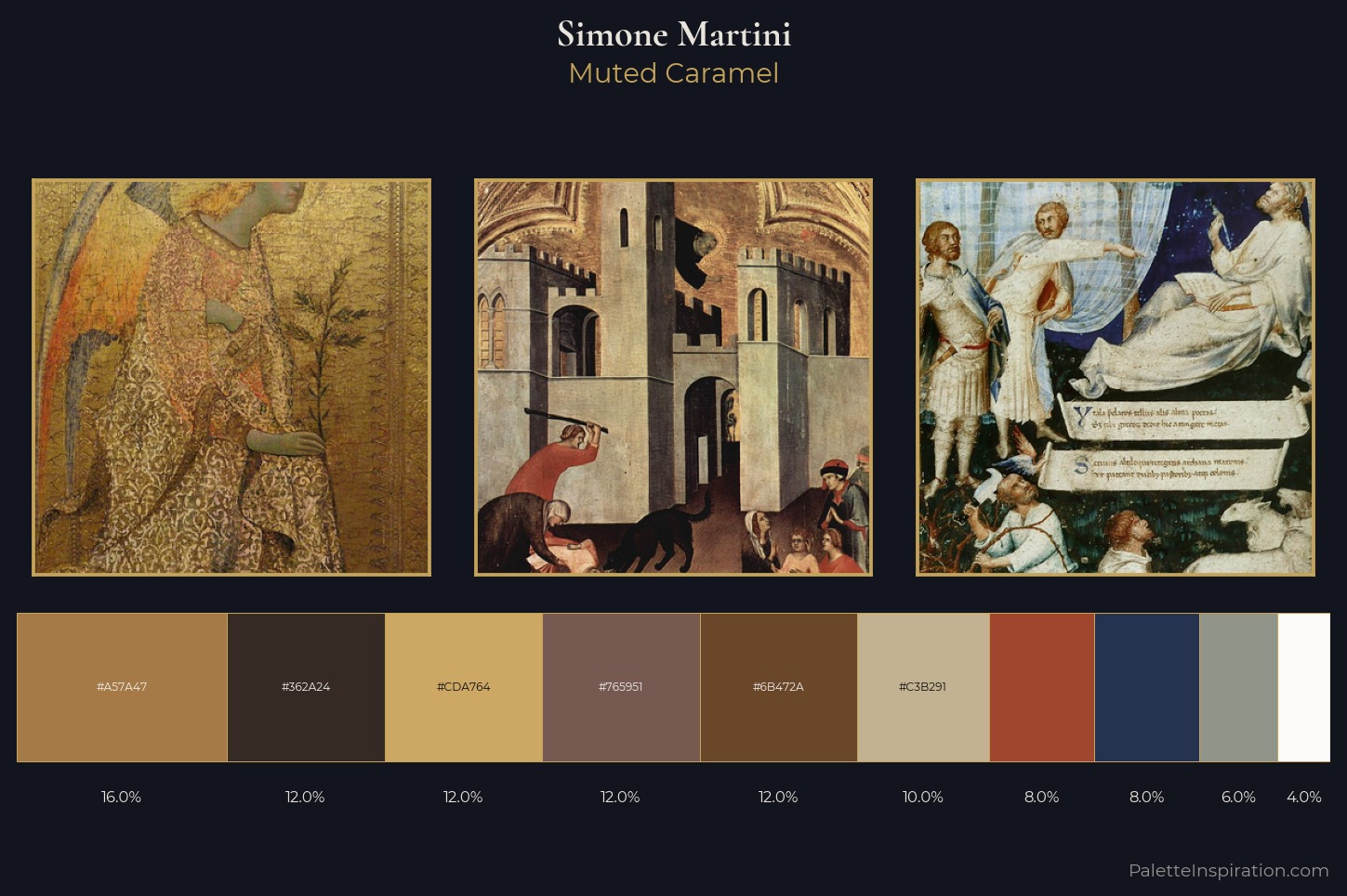 Simone Martini Master Palette — Muted Caramel