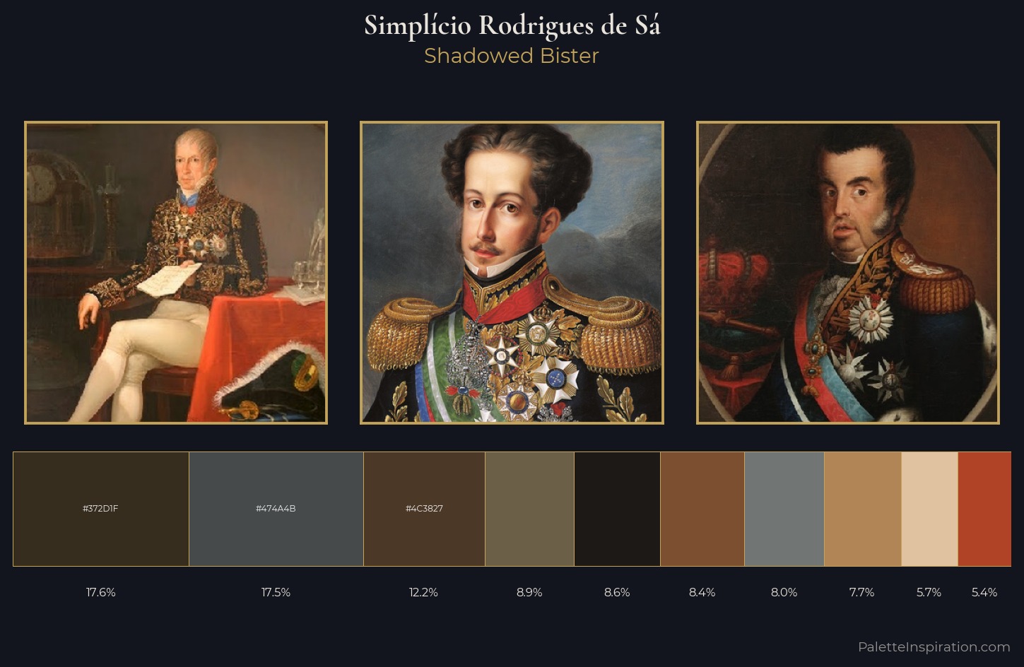 Simplício Rodrigues de Sá Palette 2 — Shadowed Bister