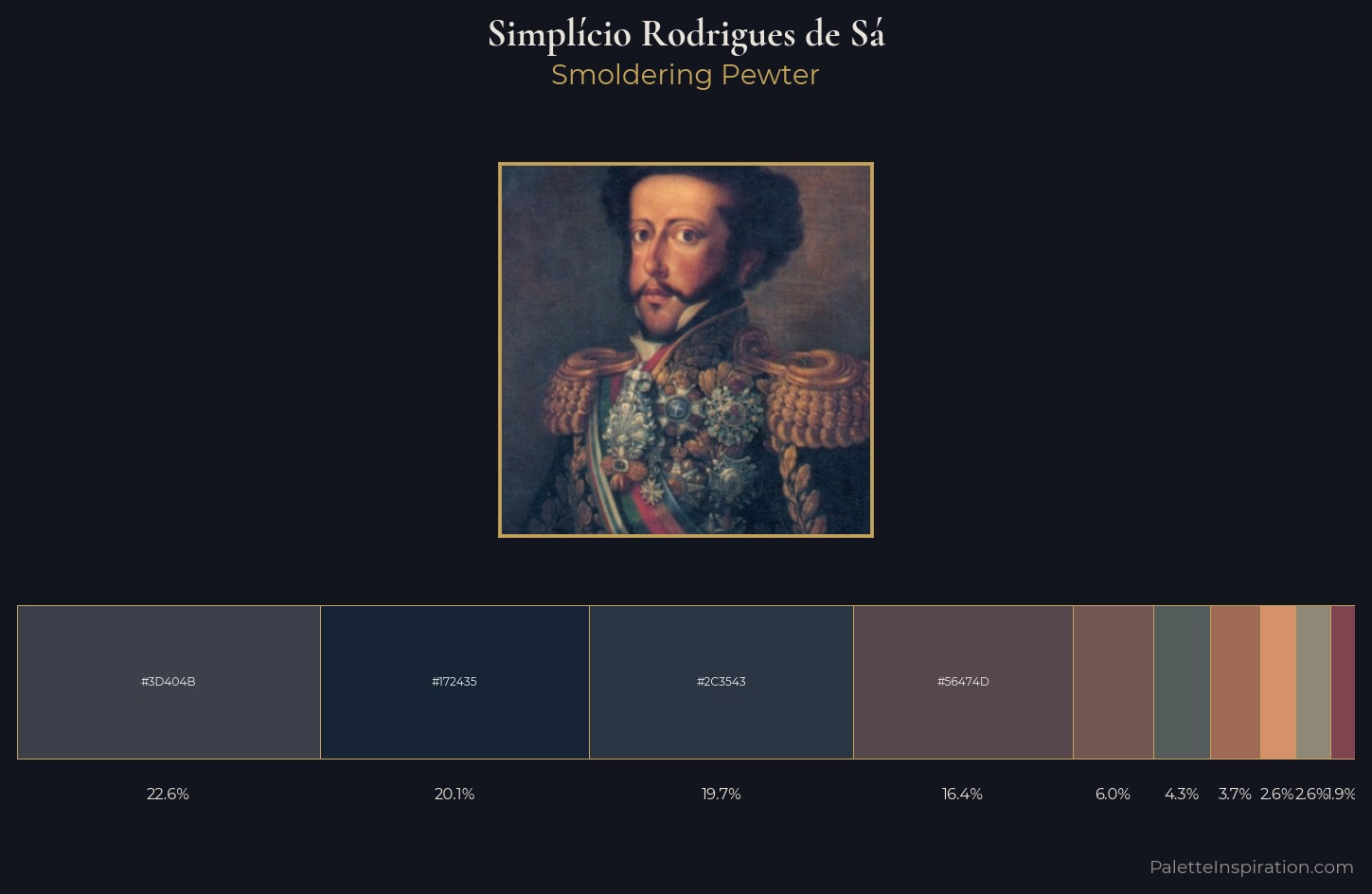 Simplício Rodrigues de Sá Palette 3 — Smoldering Pewter