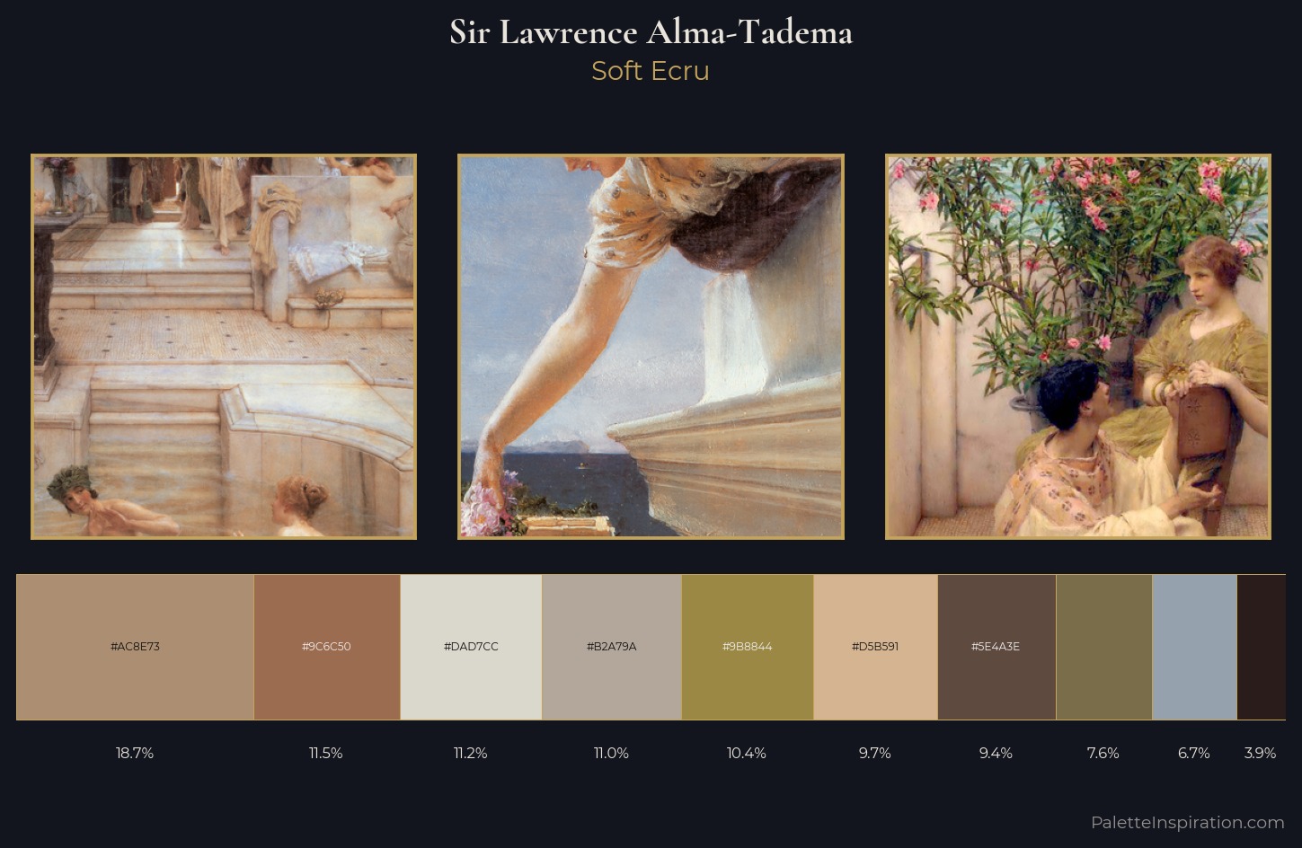 Sir Lawrence Alma-Tadema Palette 3 — Soft Ecru