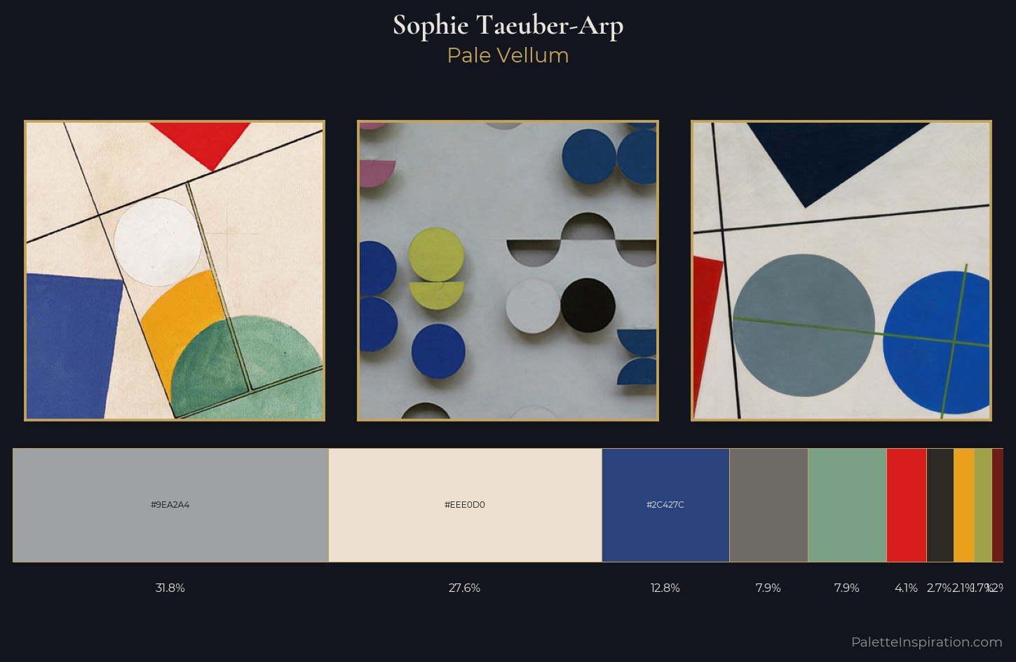 Sophie Taeuber-Arp Palette 3 — Pale Vellum