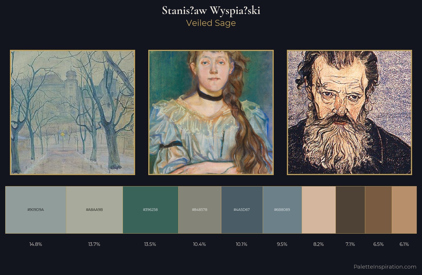 Stanisław Wyspiański Palette 6 — Veiled Sage