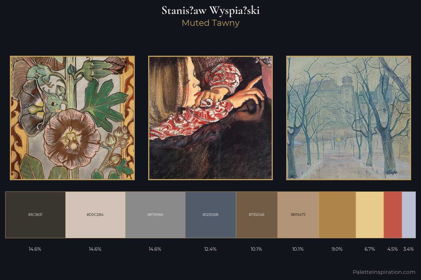 Stanisław Wyspiański Master Palette — Muted Tawny
