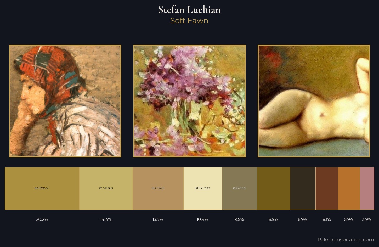 Stefan Luchian Palette 5 — Soft Fawn