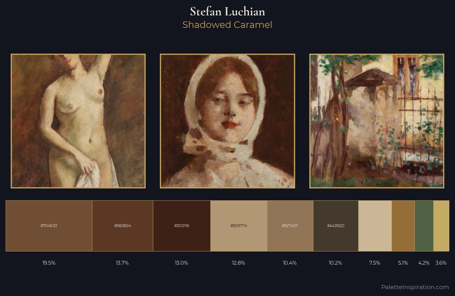 Stefan Luchian Palette 9 — Shadowed Caramel