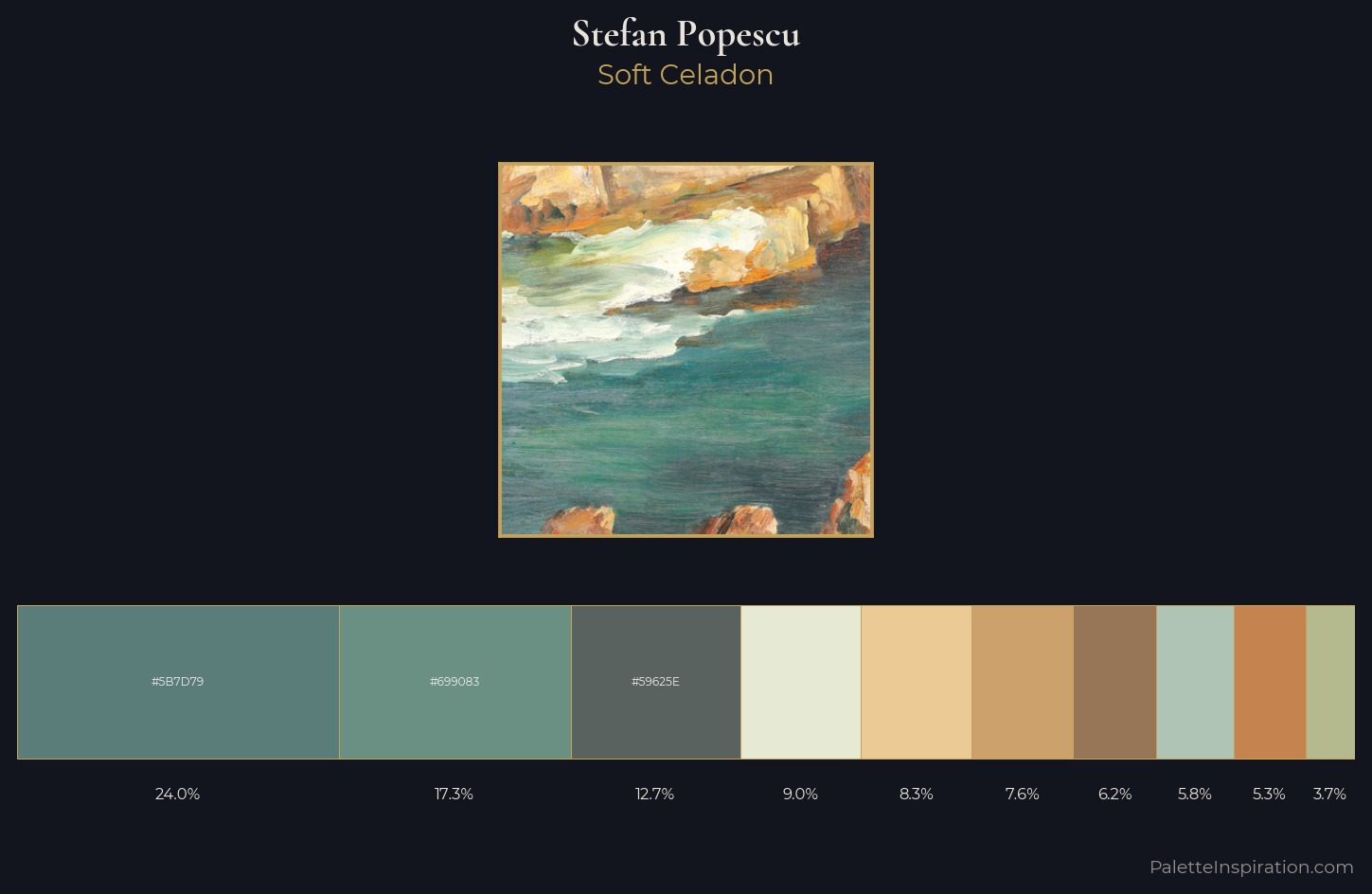 Stefan Popescu Palette 1 — Soft Celadon