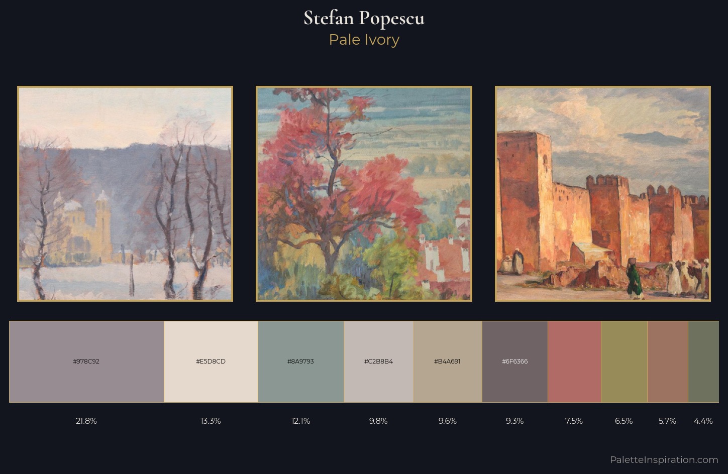 Stefan Popescu Palette 3 — Pale Ivory