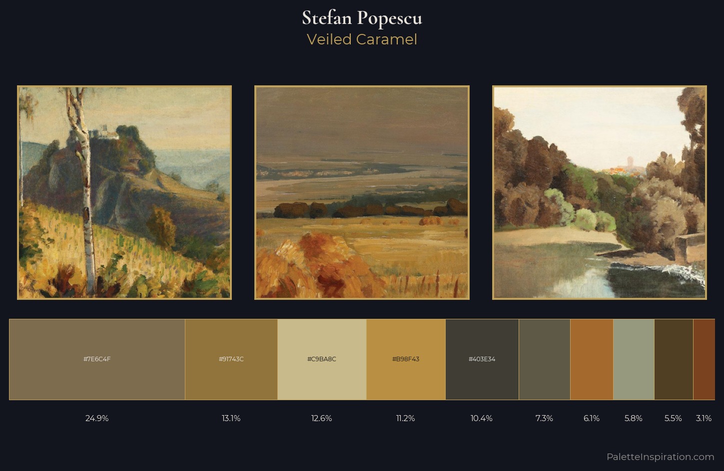 Stefan Popescu Palette 6 — Veiled Caramel