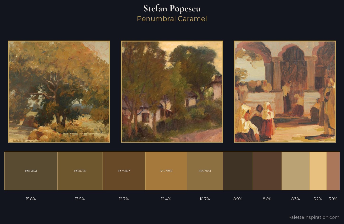 Stefan Popescu Palette 8 — Penumbral Caramel