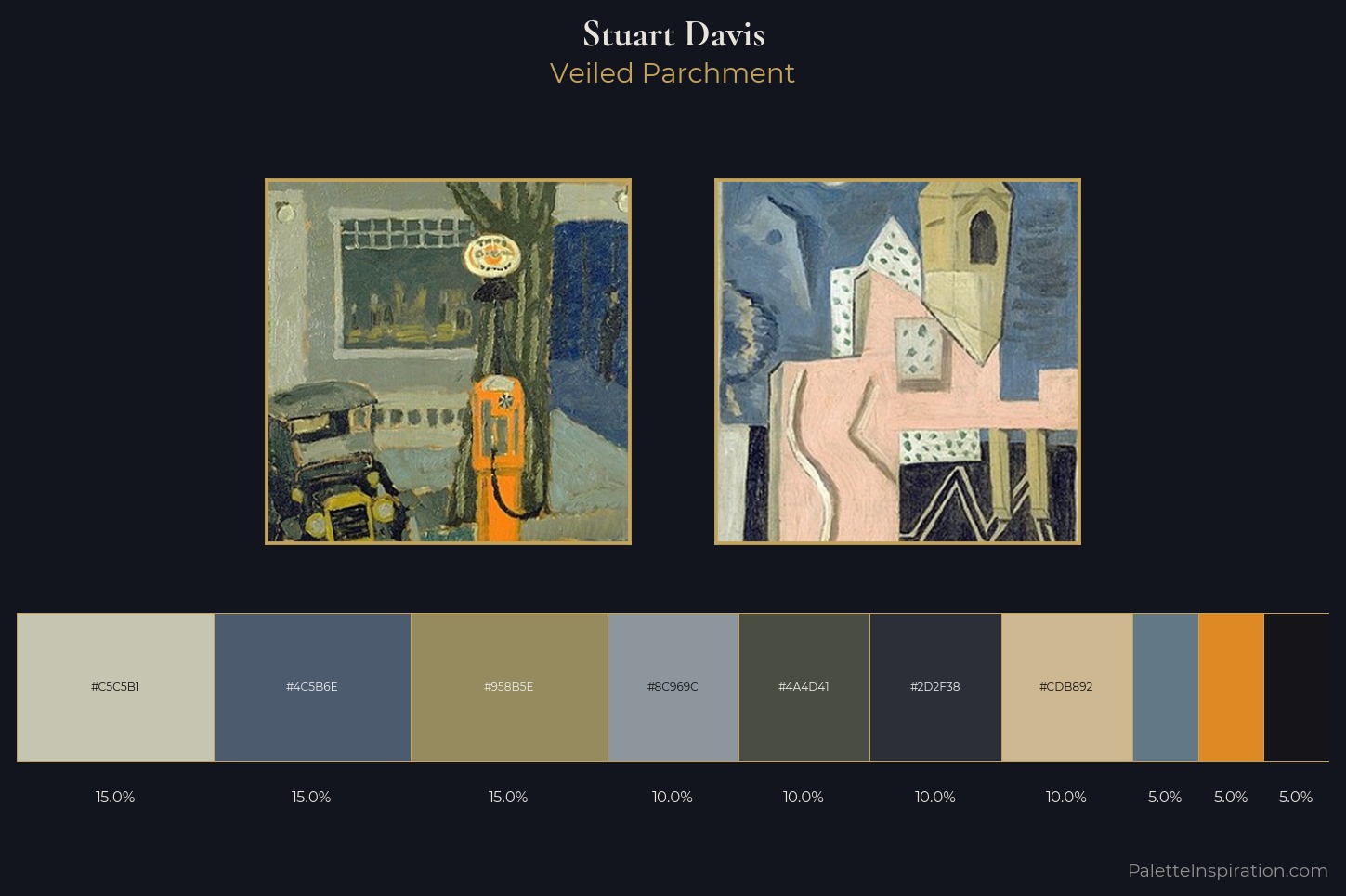 Stuart Davis Master Palette — Veiled Parchment