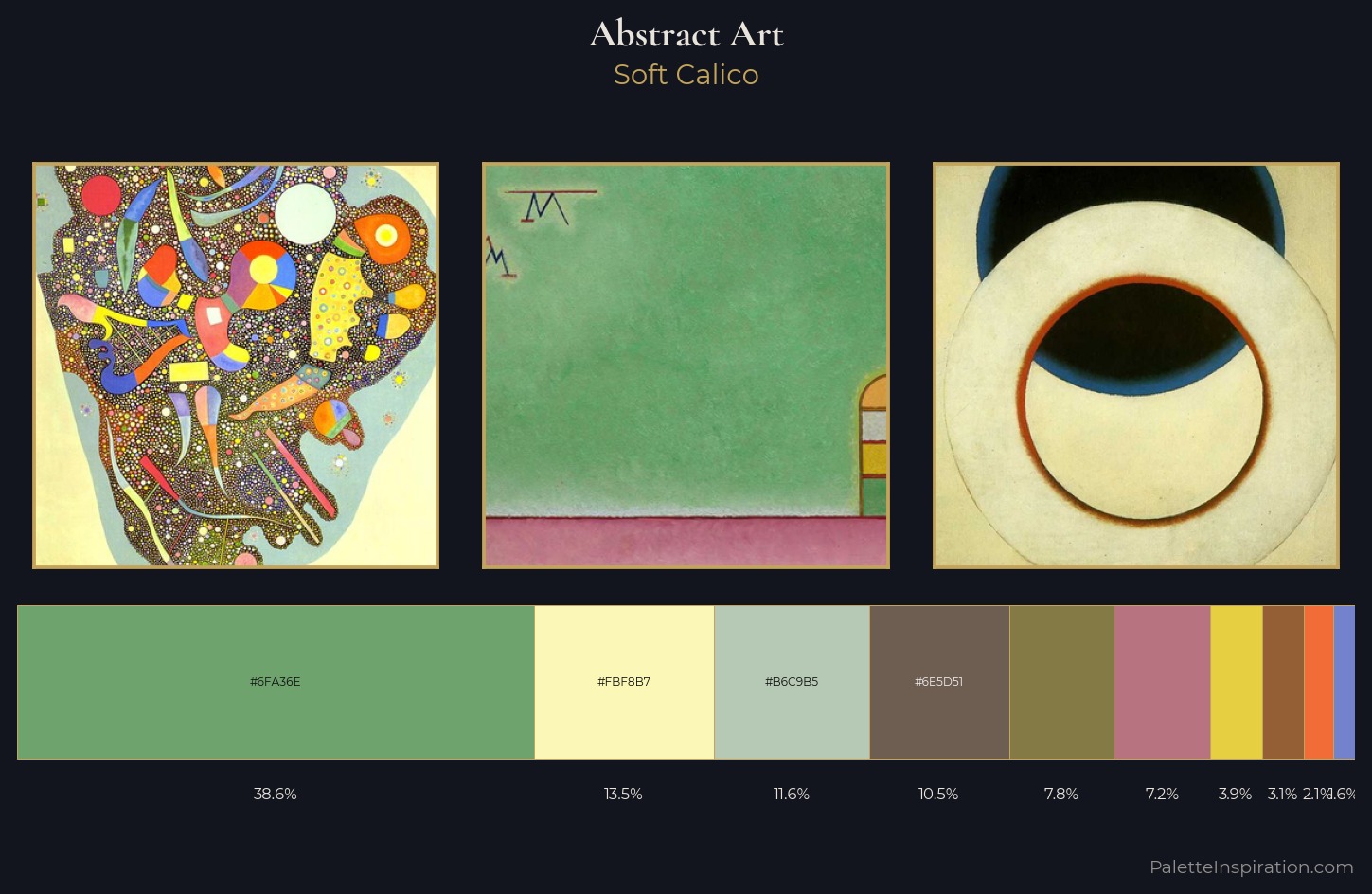 Abstract Art Palette 2 — Soft Calico