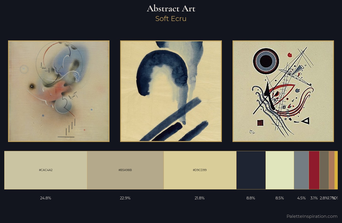 Abstract Art Palette 4 — Soft Ecru