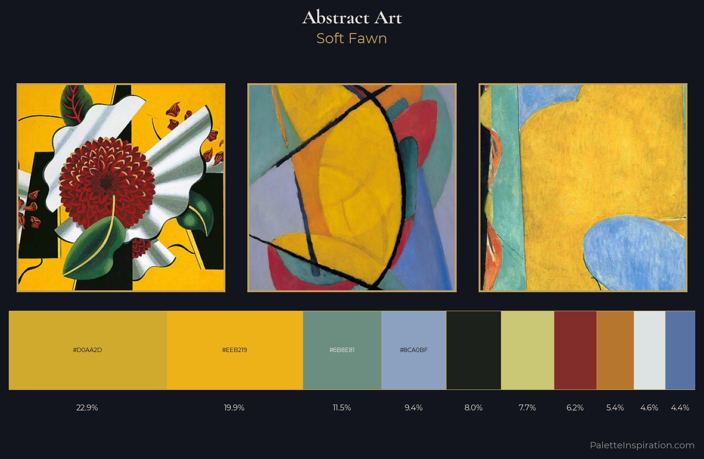 Abstract Art Palette 7 — Soft Fawn