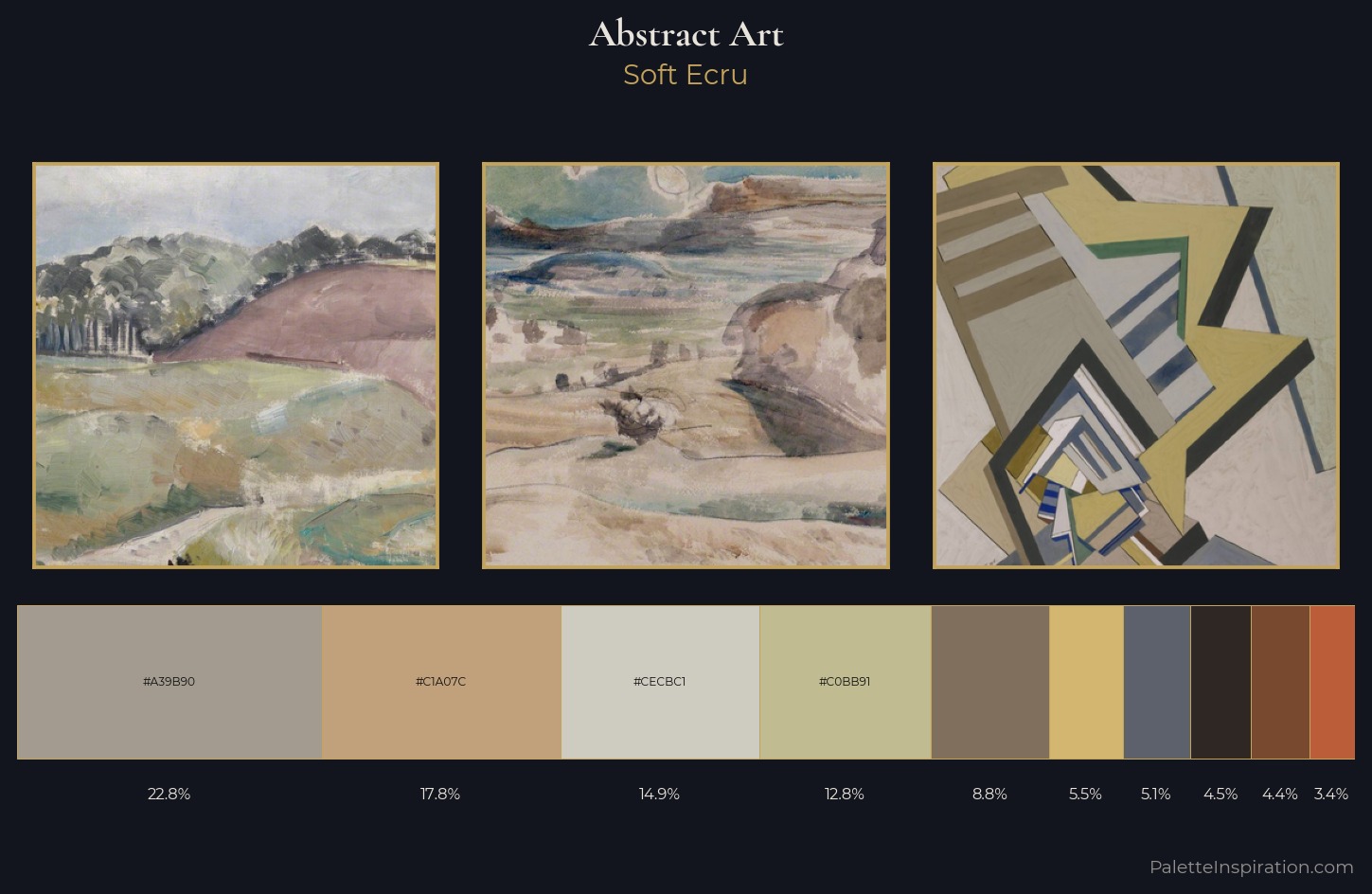 Abstract Art Palette 8 — Soft Ecru