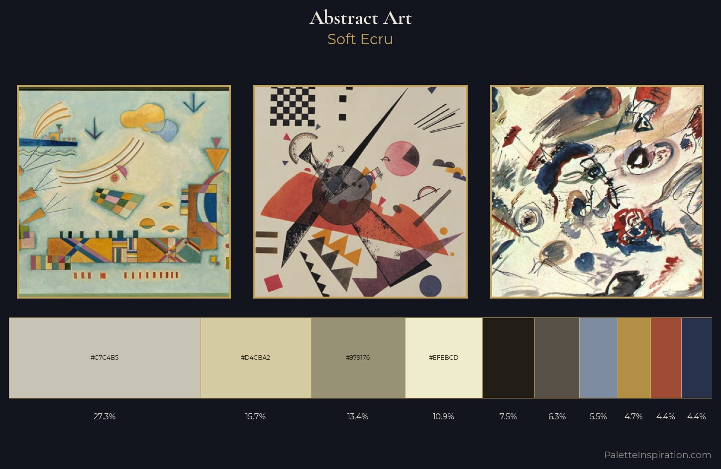 Abstract Art Palette 9 — Soft Ecru
